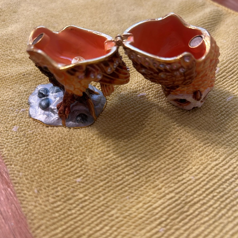 Jere Luxury Giftware Bejeweled MR WHOO Barn Owl Trinket Box - Picture 8 of 9